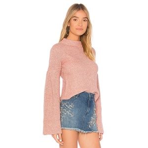 NWT Bell Sleeve Sweater in Azalea Pink